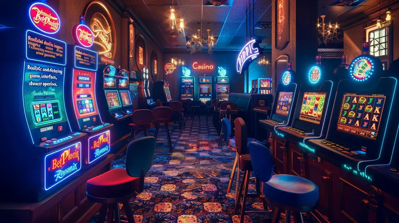 Casinò con slot machine e tavoli da gioco
