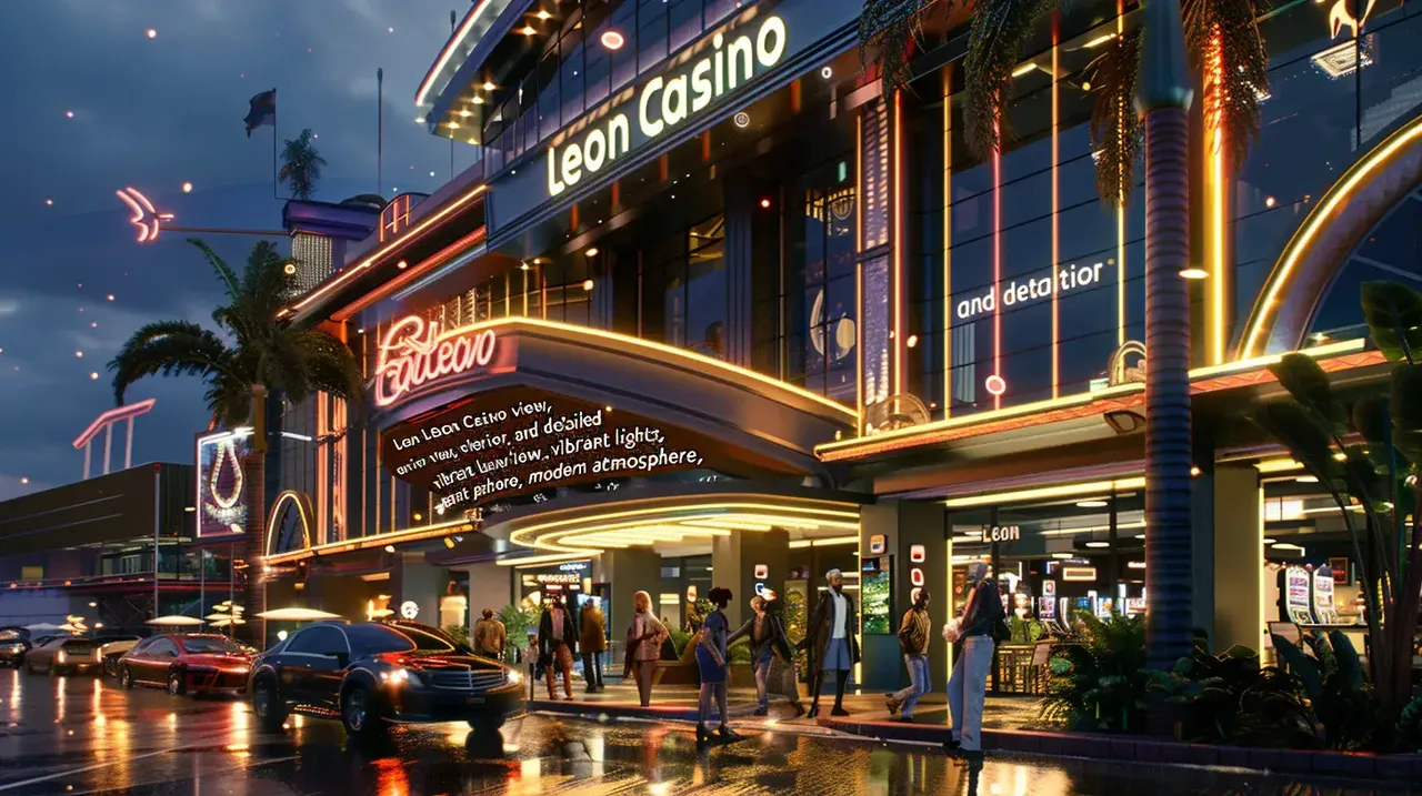 Ingresso elegante di un casinò moderno