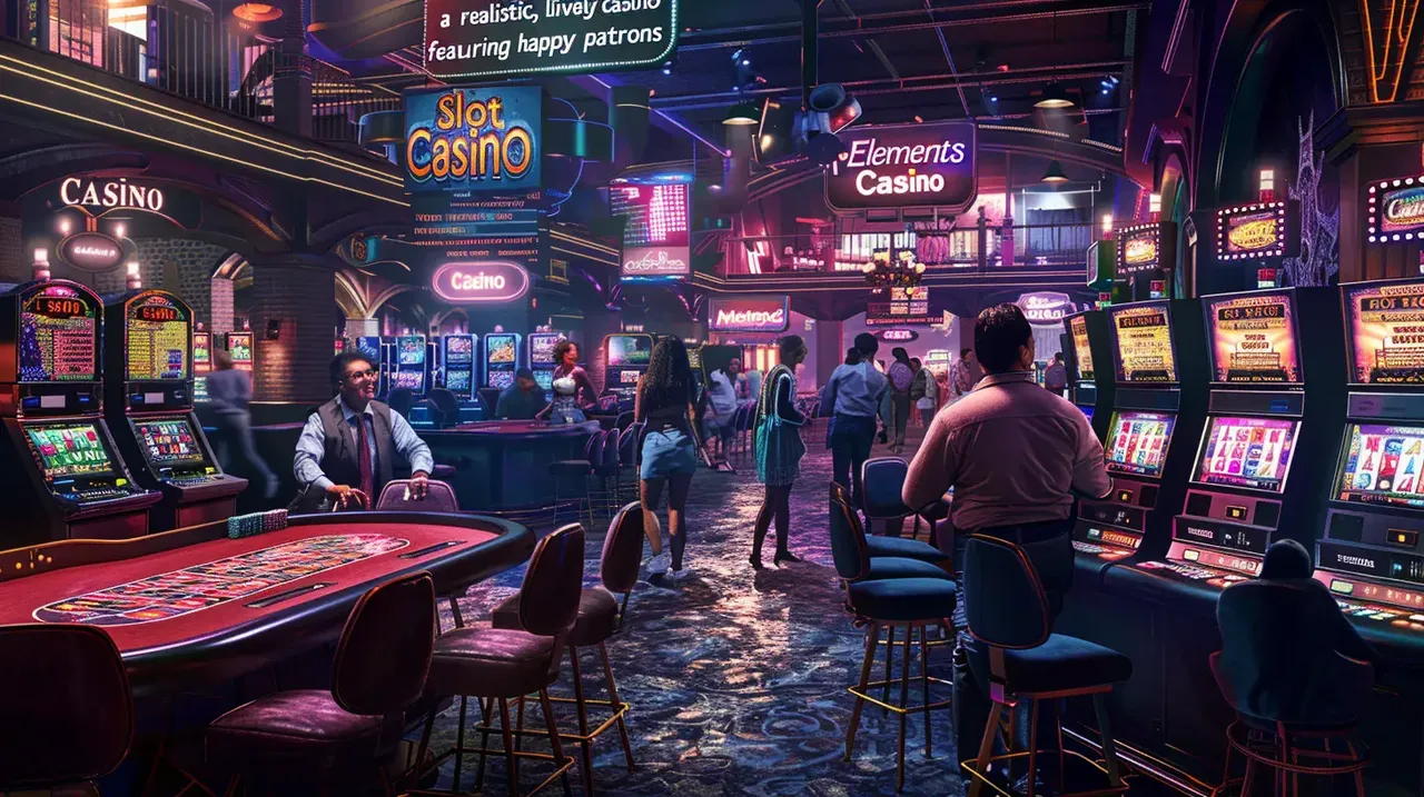 Atmosfera vivace in un casinò online