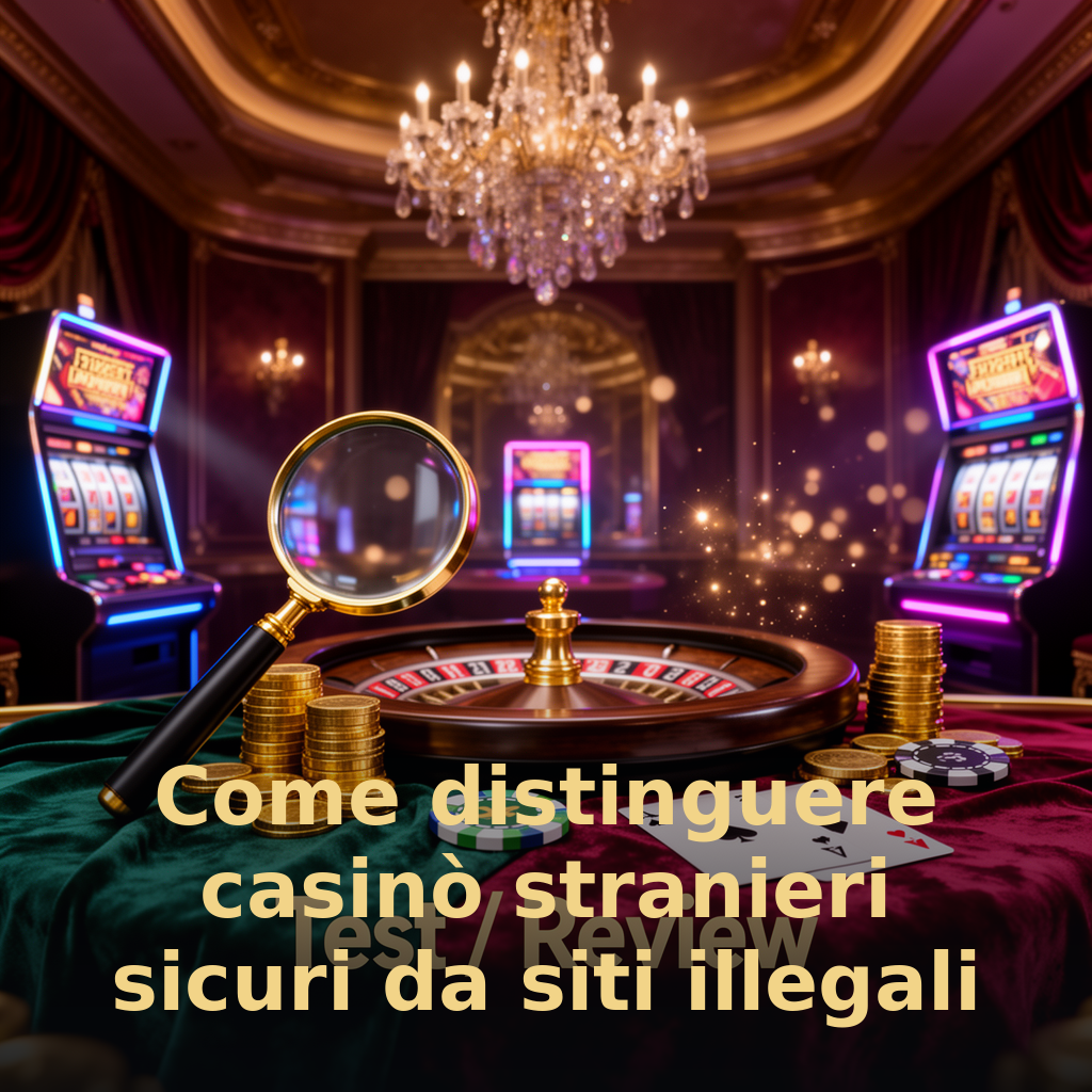 Come distinguere casinò stranieri sicuri da siti illegali